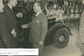 The Duke of Edinburgh with Sir Billy Butlin on his visit to Skegness Butlin's. Photo: Butlin's.