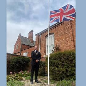The Mayor of Louth, Councillor Darren Hobson, outside The Sessions House.