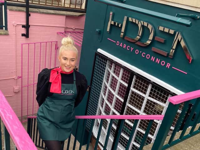 Darcy O’Connor opens Hidden hair and beauty salon in Rutland Road, Skegness, on Monday.