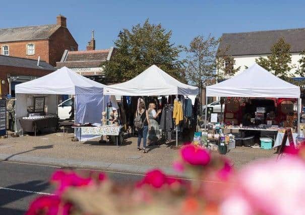 Spilsby Market is welcoming early visitors to the town.