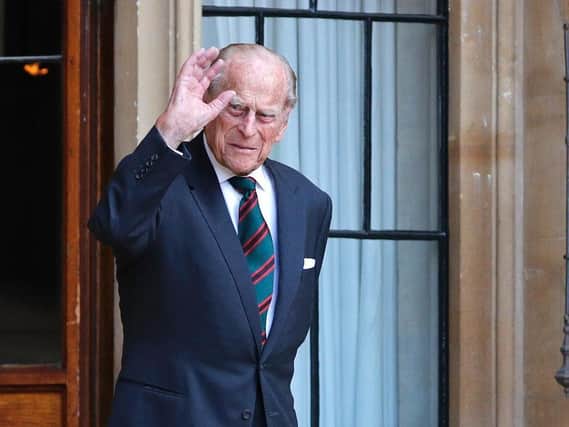 A picture of the Duke of Edinburgh at The Rifles ceremony taken in July 2020 (Photo by Adrian Dennis - WPA Pool/Getty Images)