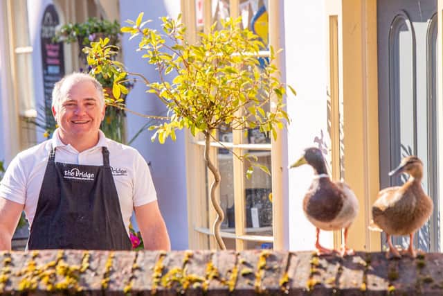 Tea room owner went quackers to welcome back two special customers
