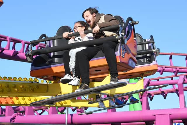 Bradley Rhodes and Kristelle Rhodes 9 of Sheffield at Fantasy Island in Ingoldmells.