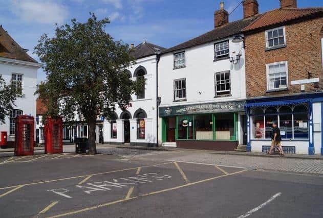 It’s all quiet in Horncastle’s Market Place where the failure to secure a road closure has led to strong words between councillors