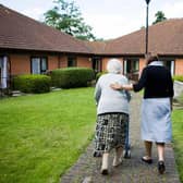Care home workers are being urged to take up offer of a vaccine but currently it is not mandatory.