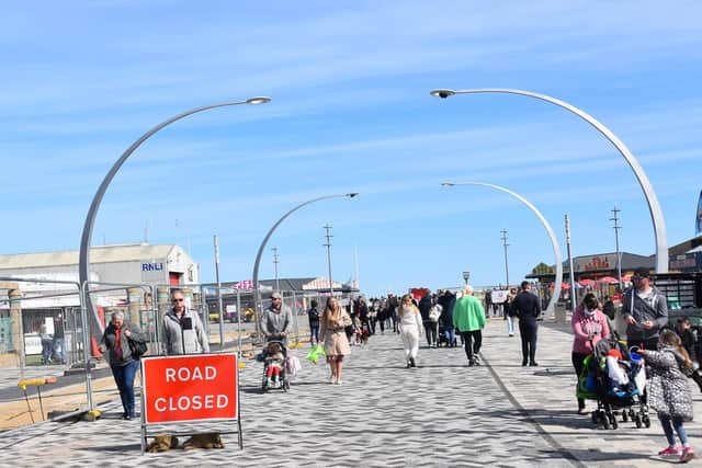 Wrap up warm to enjoy the sunshine in Skegness this week. Photo: Barry Robinson.