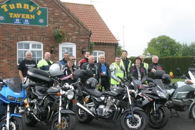 Skegness Motor Cycle Club at the start of their annual charity ride to Jay-Gees dog sanctuary, in Algarkirk, 10 years ago.