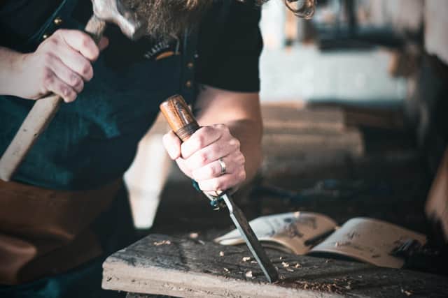 Rob Fawcett in his workshop. Picture: Rob Fawcett/Raw Home.