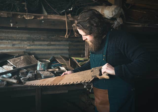Rob Fawcett in his workshop. Picture: Rob Fawcett/Raw Home.