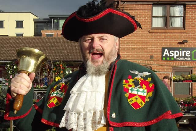 New Sleaford Town Crier John Griffiths. EMN-201224-123555001