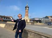 John Byford at the Clock Tower in Skegness.