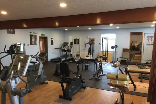 The club's gym.