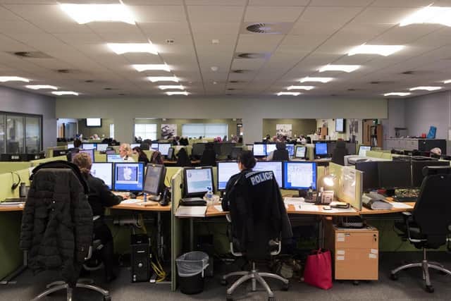 Lincolnshire Police Force Control Room.
