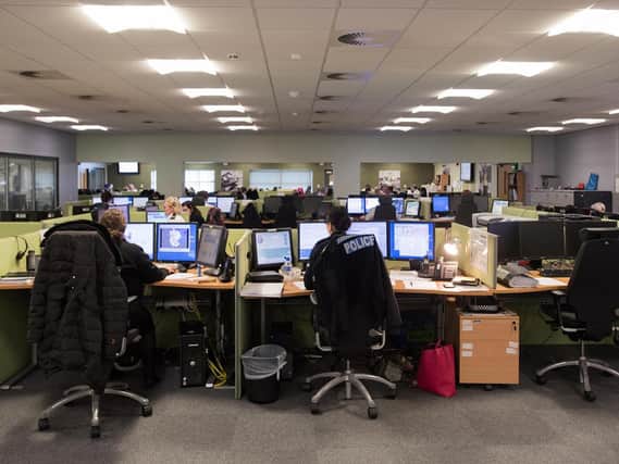 Lincolnshire Police Force Control Room.