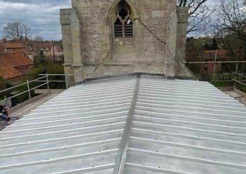 St Andrew's Chuirch, Pickworth - the roof has been replaced with an alternative material far less attractive to thieves. EMN-210426-135104001