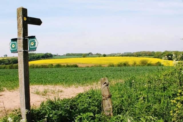 A view of the countryside from Biscathorpe.