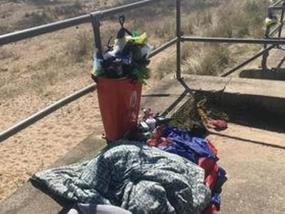 Rubbish has been piling up again between Jackson’s Corner and Ingoldmell’s Point.