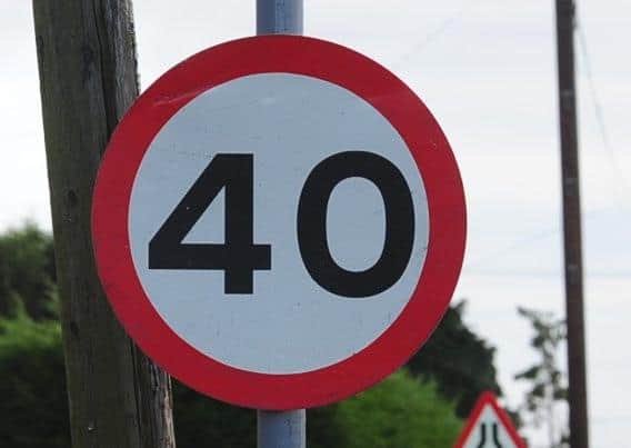 To complicate things though, a national speed limit repeater sign was left in place. ENGEMN00120130412114220