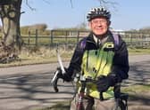 81-year-old Rev David Post out on his Wolds road ride