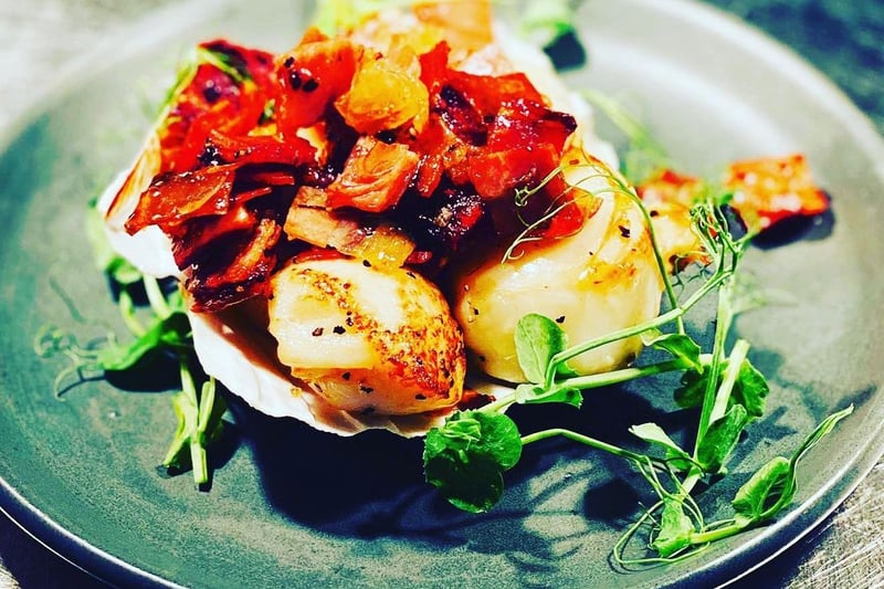 Pan seared scallops