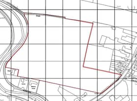 A plan of the proposed housing scheme
