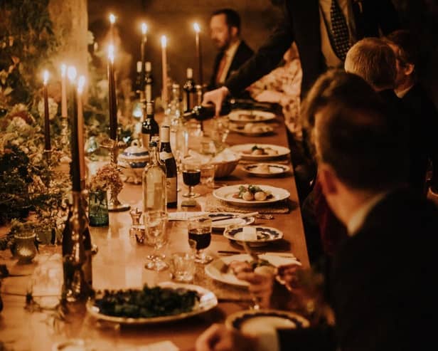 Candlelit Dinner by Louise Anna Spence. Highly Commended in the Champagne Taittinger Wedding Food Photographer category of Pink Lady® Food Photographer of the Year 2021