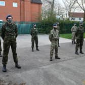 First night back on parade for A Flight at Sleaford Air Cadet Squadron. Photo: Stephen Hullott. EMN-210105-171927001