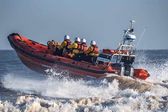 A stock image of the Mablethorpe RNLI in action, prior to the coronavirus pandemic.