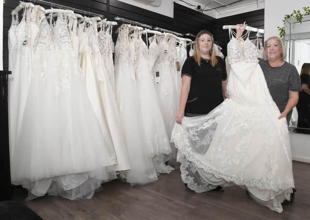 Uniquely You Bridal Boutique, business owners Rachael Coles and daughter Jasmine Catlin EMN-210305-101731001