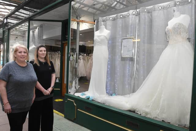 Uniquely You Bridal Boutique, business owners Rachael Coles and daughter Jasmine Catlin EMN-210305-101741001