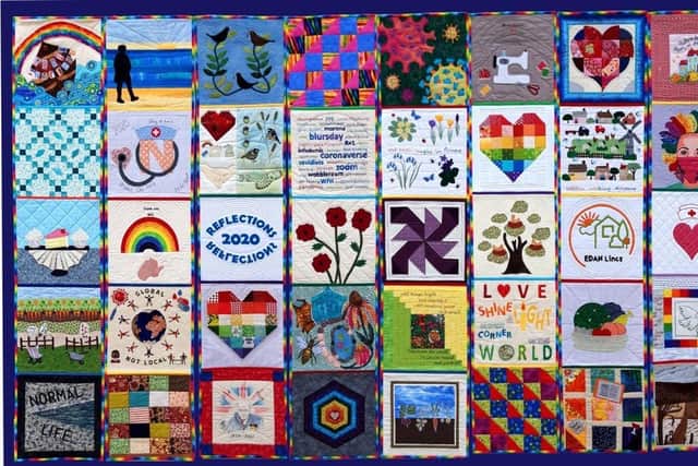 The rainbow quilt.