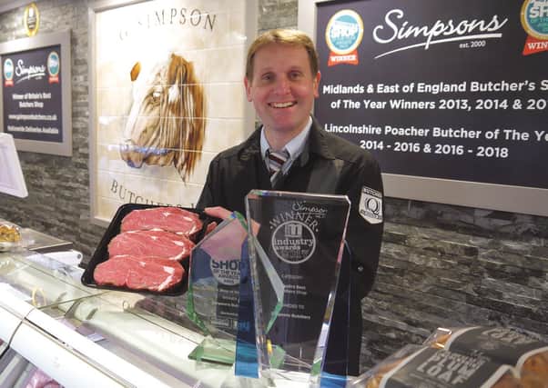 Gary Simpson, founder of Simpson's Butchers, which originated in Heckington. EMN-210405-144426001