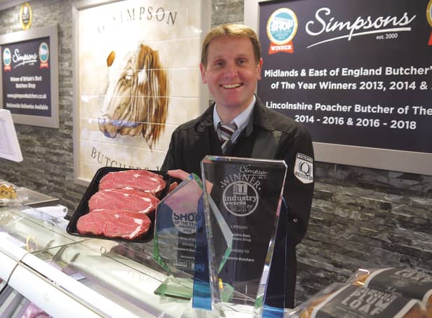 Gary Simpson, founder of Simpson's Butchers, which originated in Heckington. EMN-210405-144426001