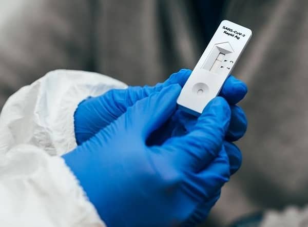 Coronavirus: Lateral flow test (stock image)