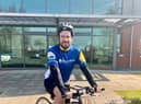 Sam Sleight plans to cycle 400 miles through May to raise funds for St Barnabus Hospice in Lincolnshire.