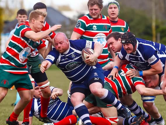 Boston v Lincoln action. Photo: David Dales