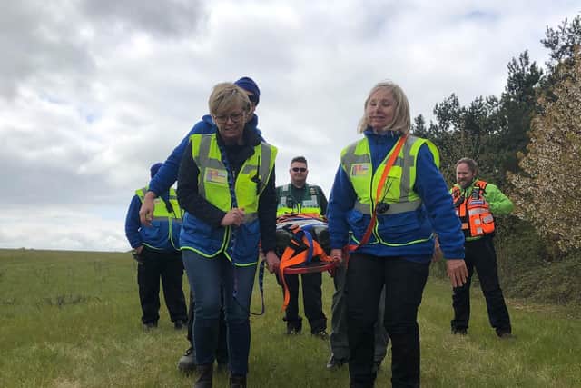 L-CAT volunteers taking part in training.
