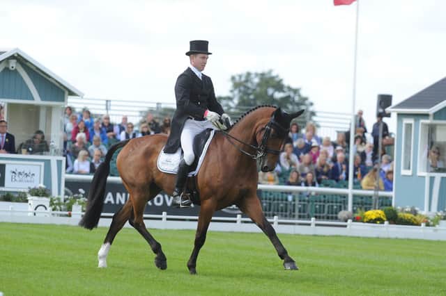 Burghley Horse Trials 2019. Stilton rider Richard Skelt riding Credo III in the dressage. Photo: David Lowndes
