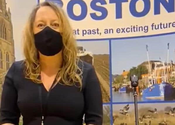 Returning officer Michelle Sacks at the Boston county