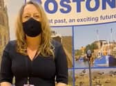 Returning officer Michelle Sacks at the Boston county