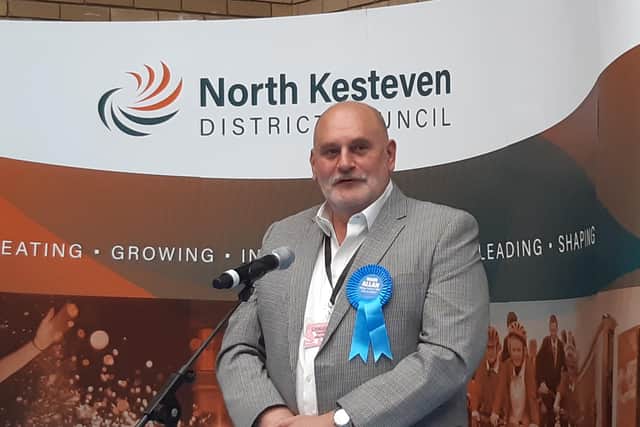 Mark Allan re-takes Sleaford for the Conservatives. EMN-210705-181240001