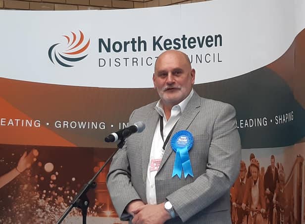 Mark Allan re-takes Sleaford for the Conservatives. EMN-210705-181240001