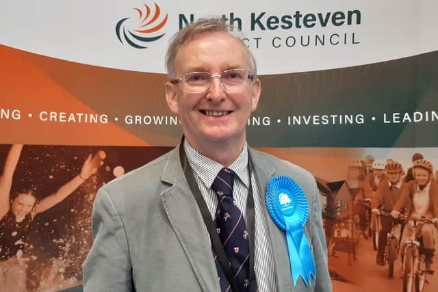 Rob Kendrick re-elected for the Conservatives in Metheringham Rural. EMN-210705-181156001