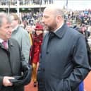 Ed Nicholson, right, with JP McManus.