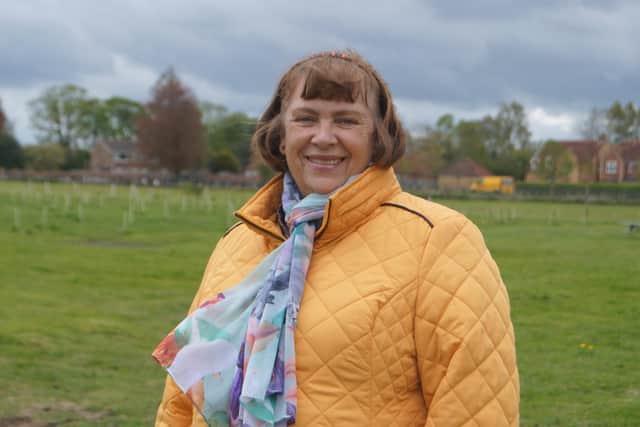 New Rasen councillor Lindsey Burnett pictured on De Aston Field EMN-211005-161608001