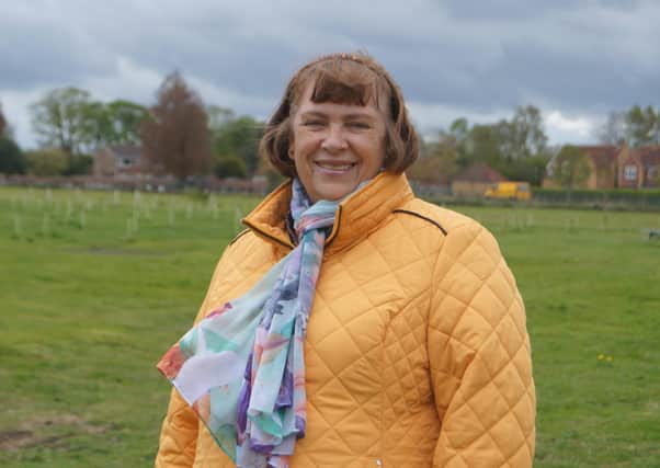 New Rasen councillor Lindsey Burnett pictured on De Aston Field EMN-211005-161608001