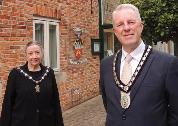 New Mayor of Sleaford, Coun Robert Oates and Deputy Mayor, Coun Linda Edwards-Shea. EMN-210517-150355001