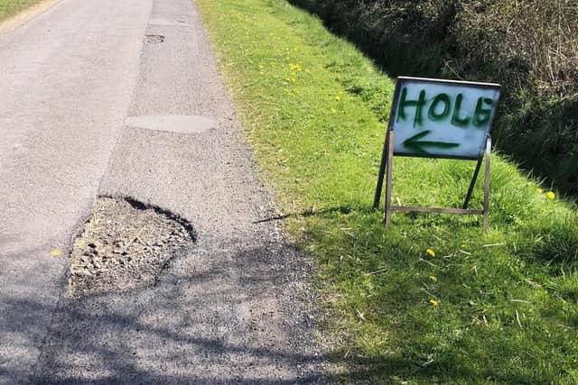 Pot holes are an endless issue