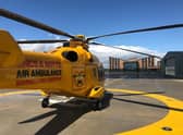 The air ambulance is now at ts new headquarters EMN-211105-152937001