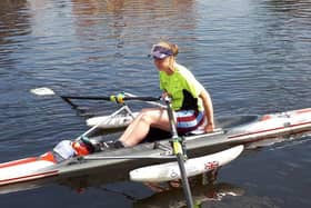 Lucy Radley is rowing from Boston to Lincoln and back.